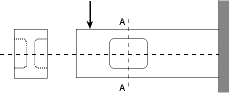 Figure 2. Principle of shear-web sensing element